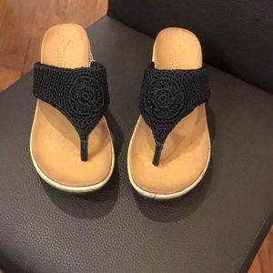 Brand New Never Worn Skechers Sandals. Macrame with a cork heel
